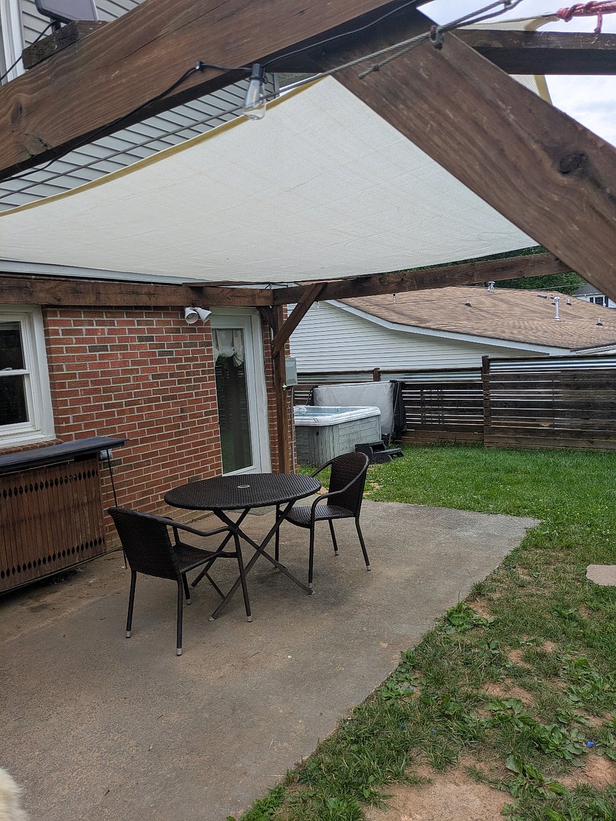 Outdoor patio and entrance