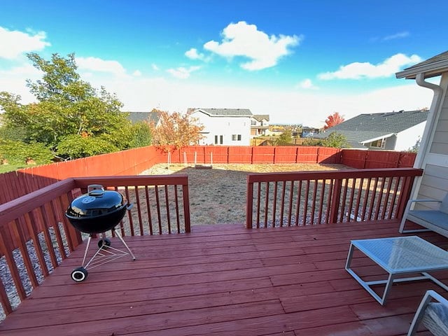Backyard with patio deck