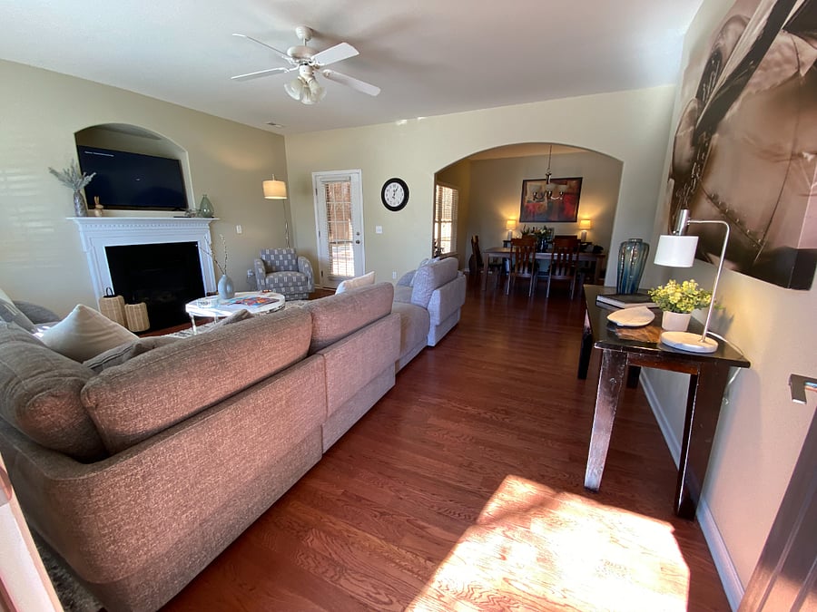 Entry to living room
