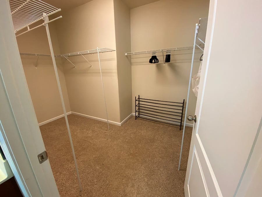 Huge walk in closet.