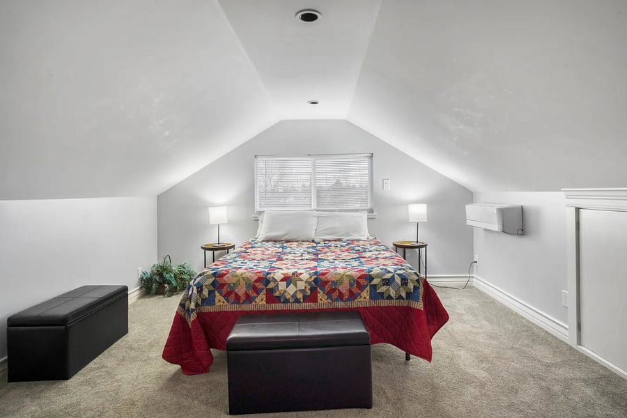 Attic bedroom, bed #1