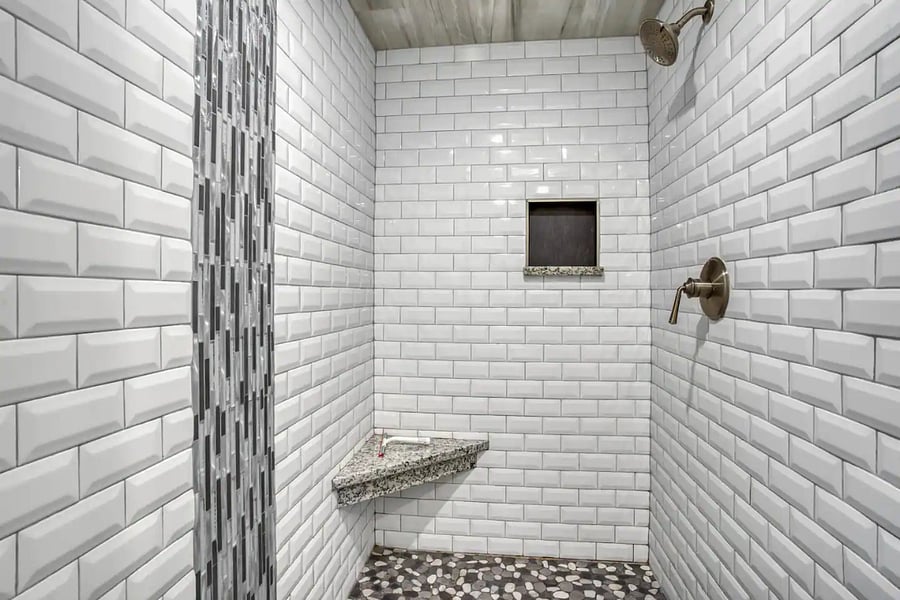 Master Bath Walk-in Shower w/ Dual Heads