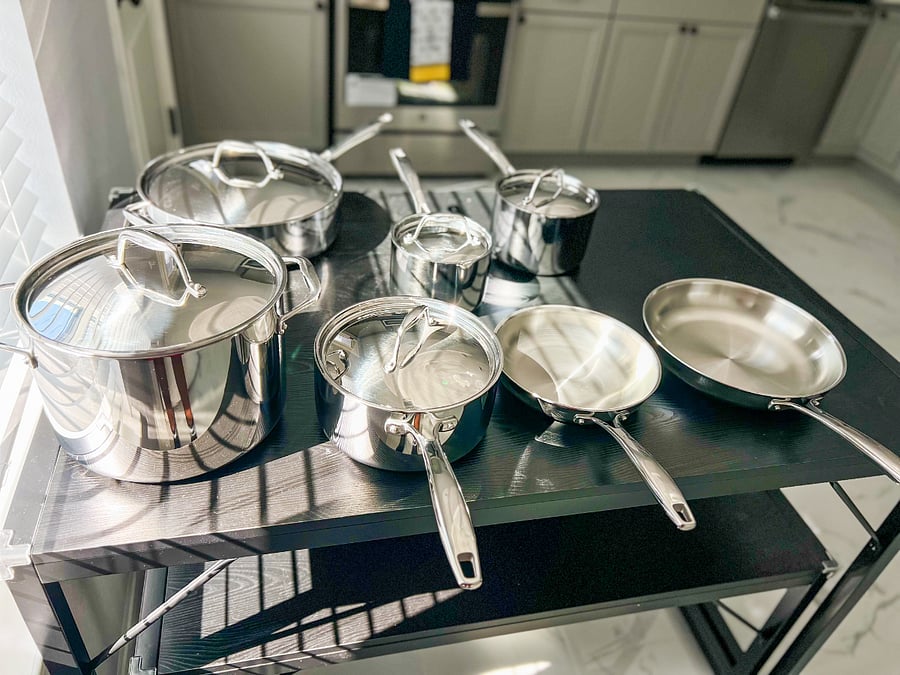 Fully stocked kitchen with pots, pans, and essentialsperfect for long-term or mid-term stays.