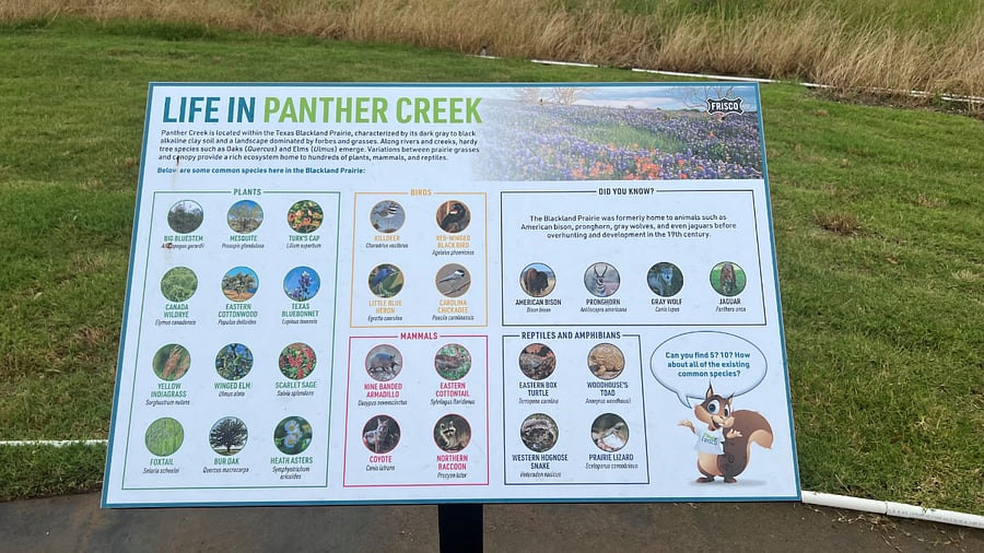 Frisco Hills community walking/jogging trail, greenbelts, hiking trail, bike path, and more!