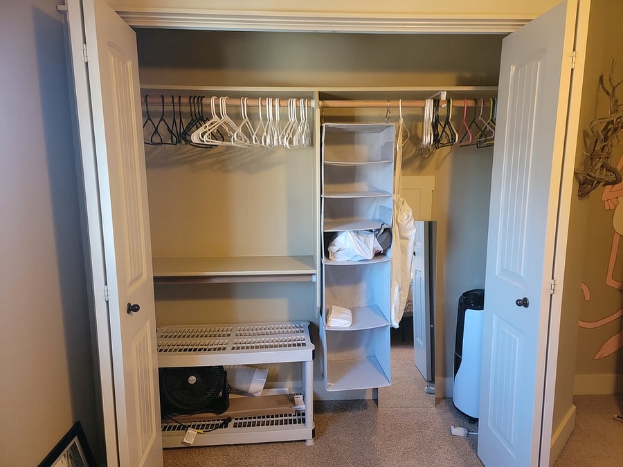 Large Closet with Features.