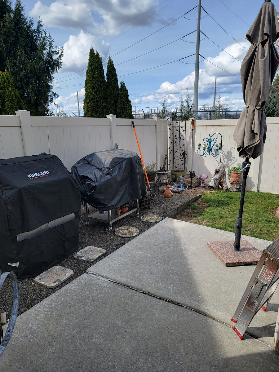 Back Yard Entertaining with BBQ, Blackstone Griddle and Firepit.