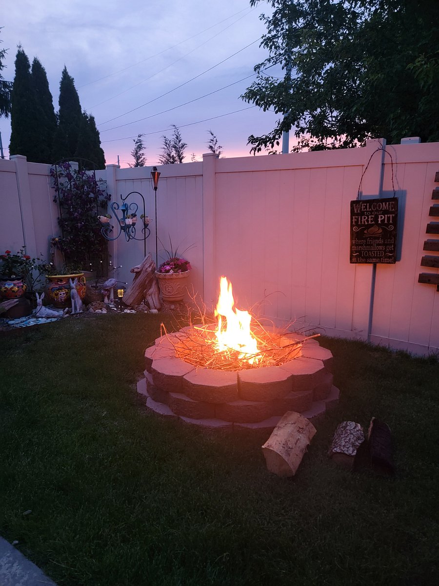 Back Yard Fire Pit.