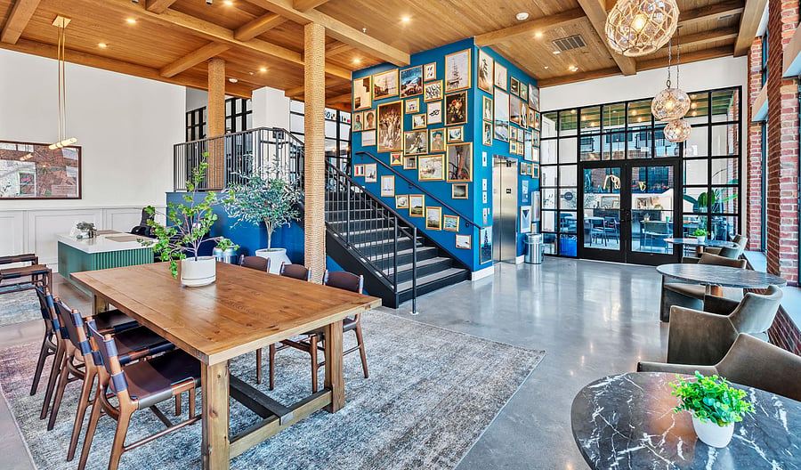 Stylish lobby entrance 