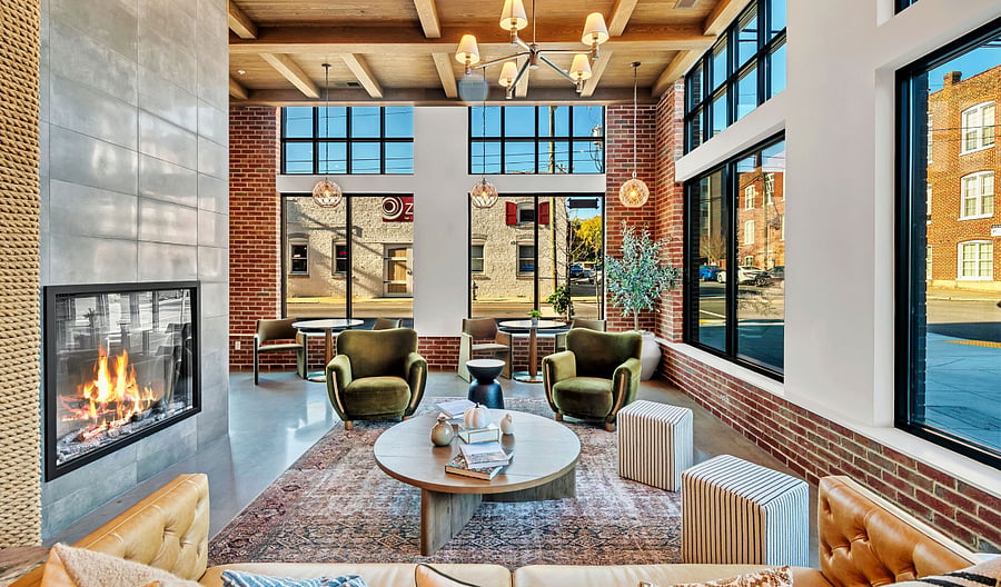 Stylish lobby entrance