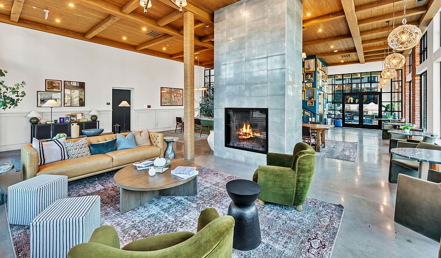 Stylish lobby entrance