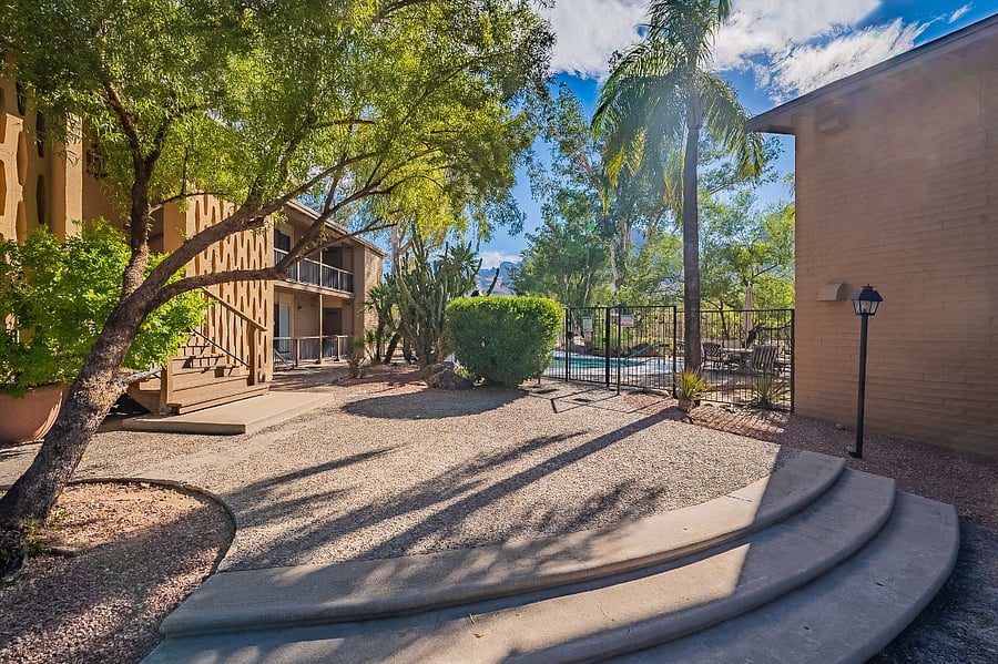 Entrance area to second floor unit.