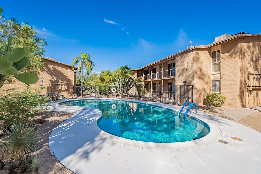 Large, inviting community pool.