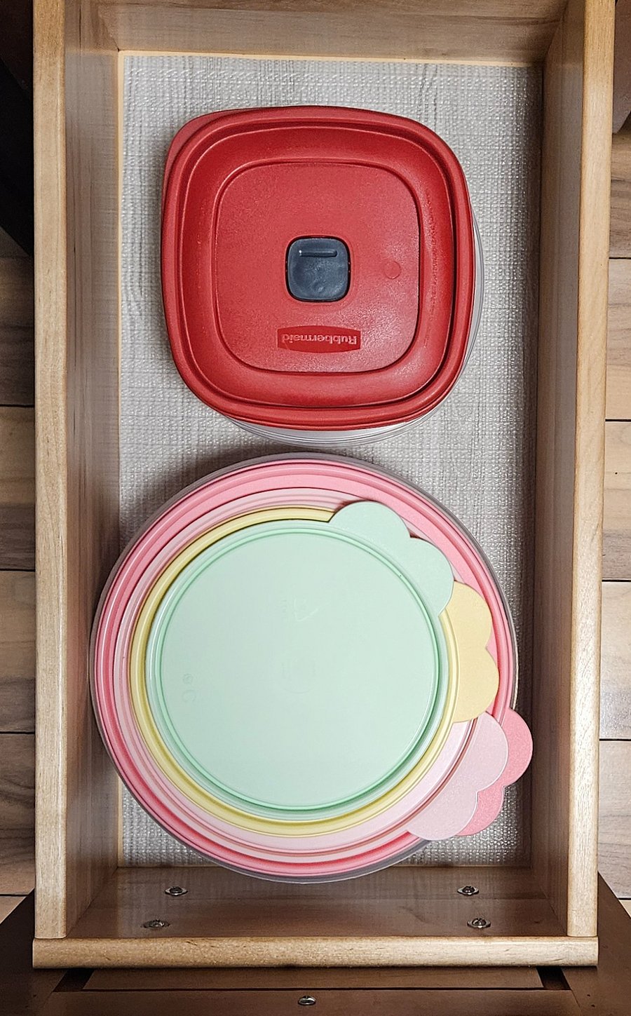 Useful storage containers are provided.