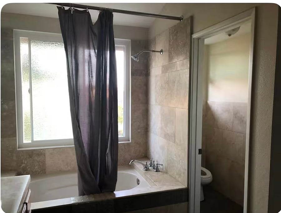 Master bathroom upstairs 