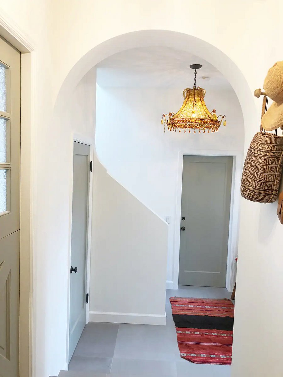 Interior entrance hall / laundry closet to Mother In Law guest quarters.

