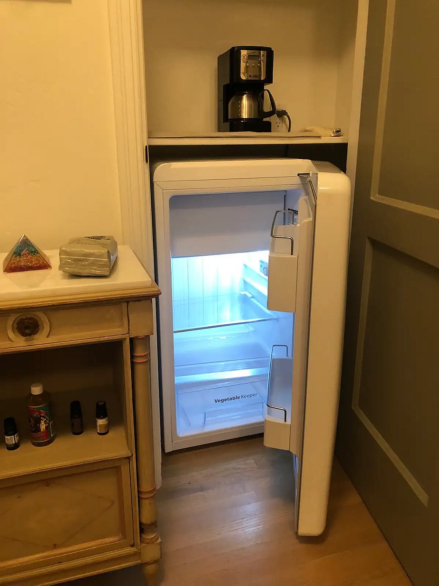second (under cabinet) refrigerator in one of the two closets.
