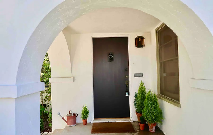 Front entrance porch on Main Street