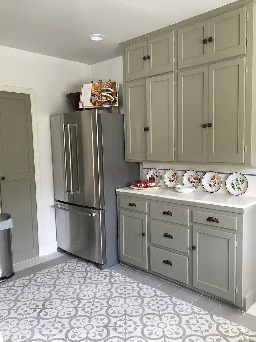 New stainless steel fridge in main house