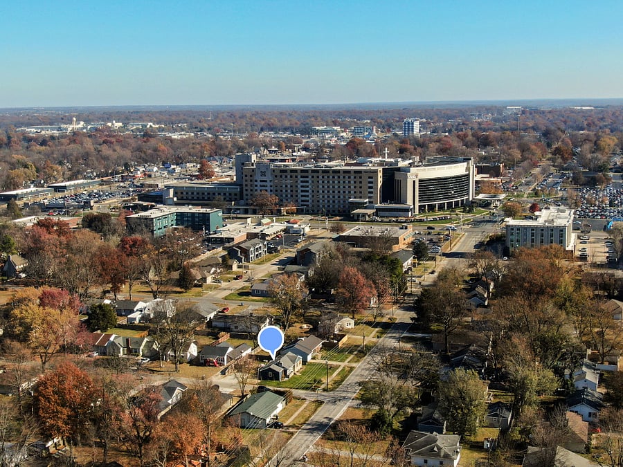 Home is just a short walk to Mercy Hospital