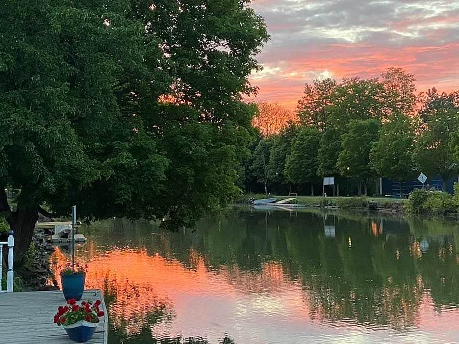 Sunset Picture from Backyard