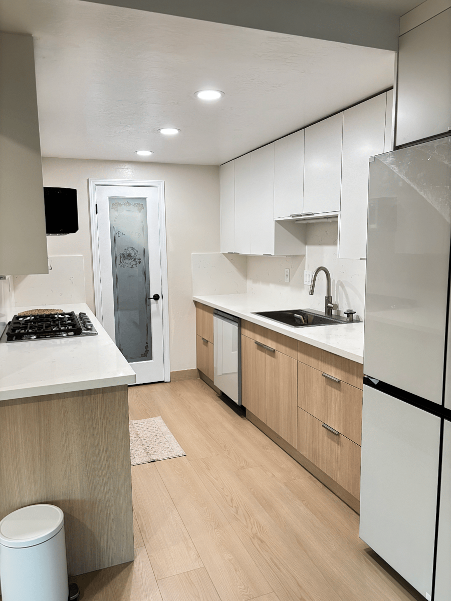 newly remodeled kitchen