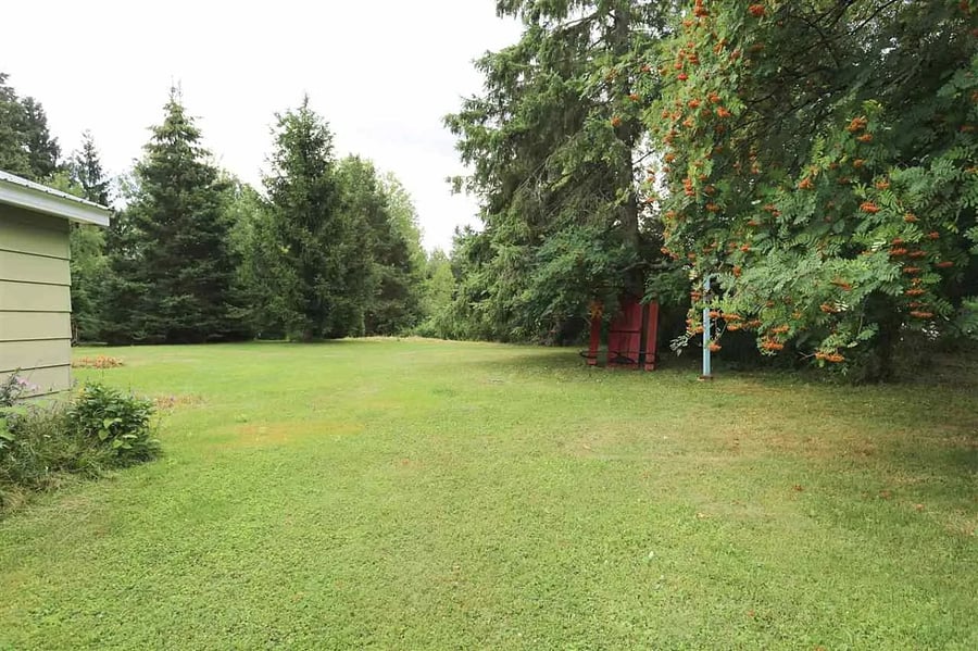 Expansive back yard.