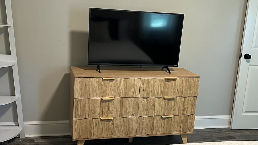 Second bedroom tv and dresser