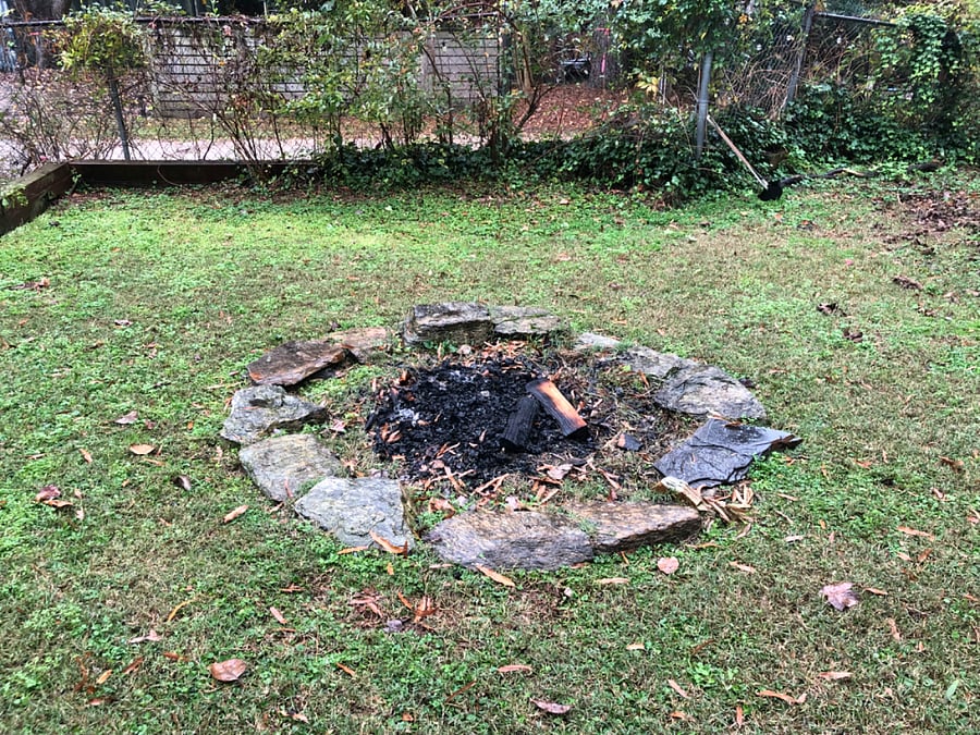 Bring your marshmallows and enjoy the backyard firepit!