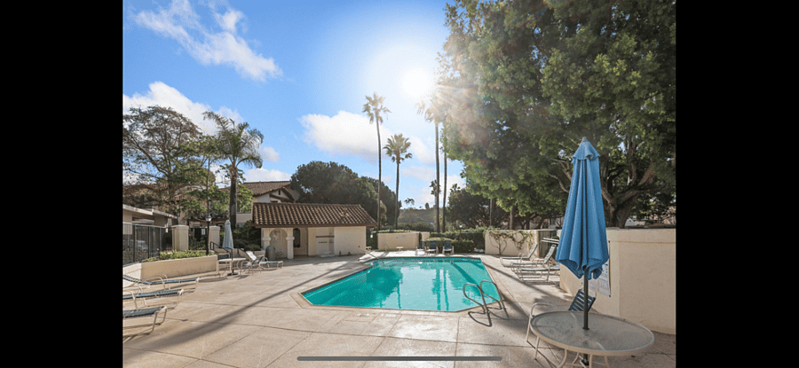 Pool and hot tub area