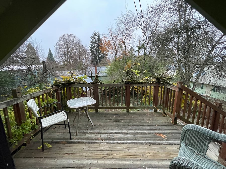 Private porch!