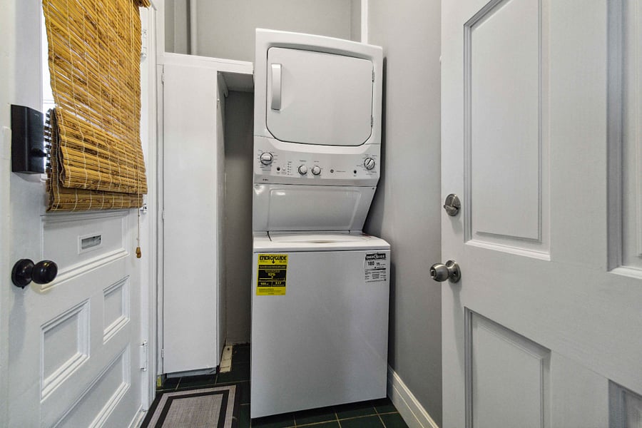 Laundry room located on the first floor.