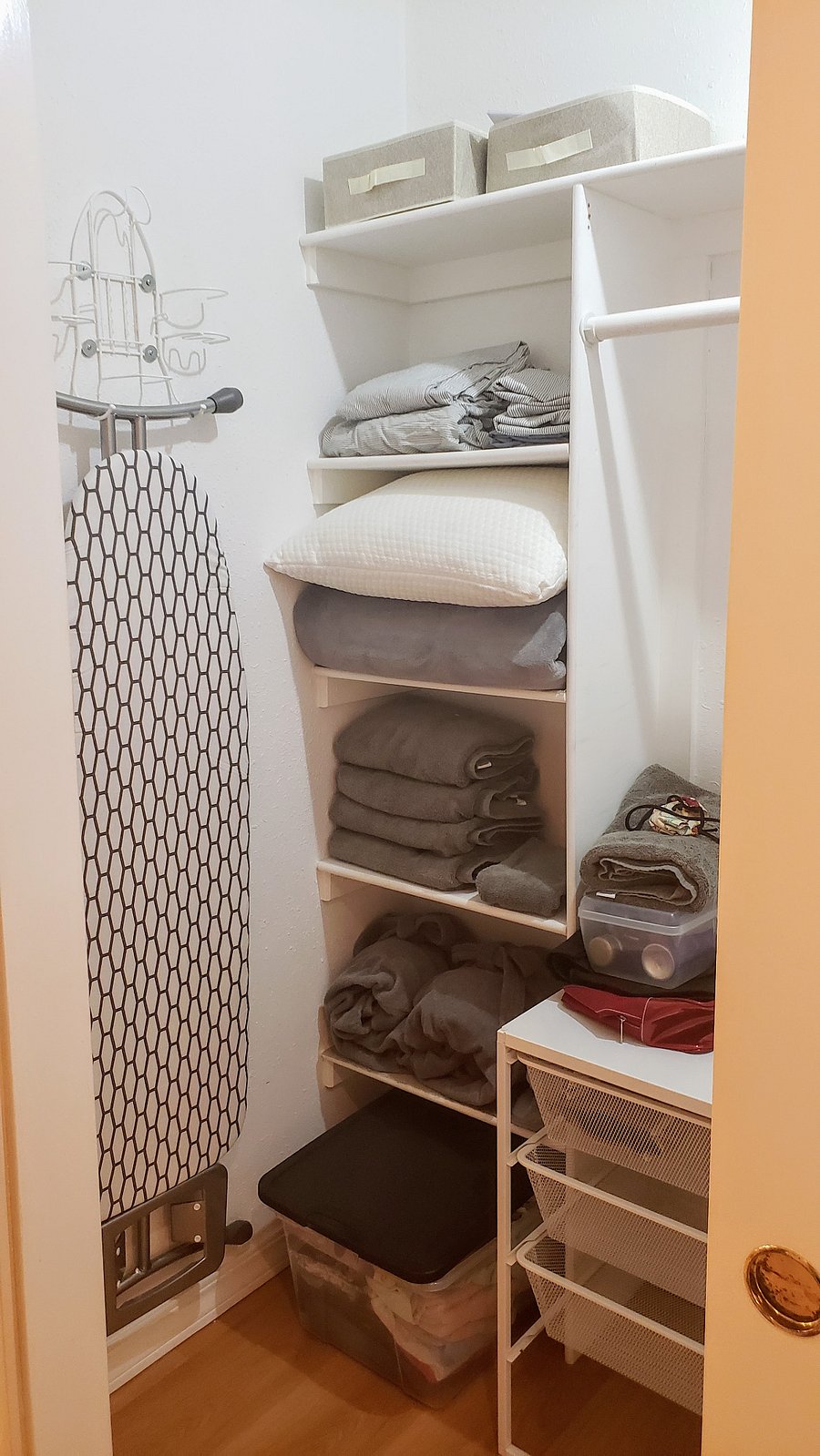 Ironing Board & Iron, Towels, Sheets, Extra blankets
