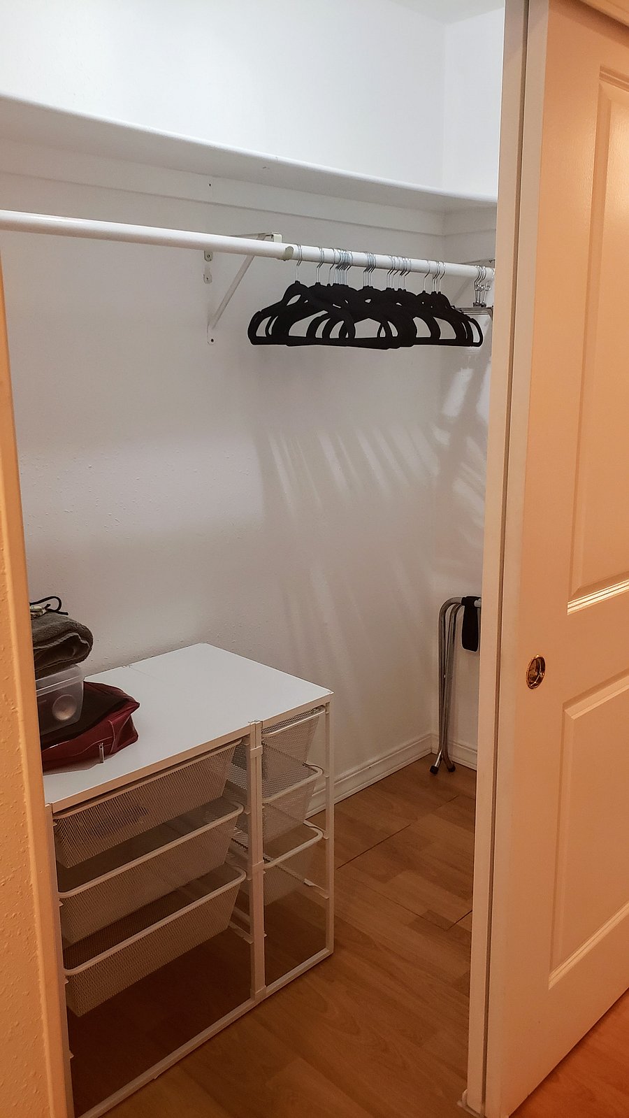 Large, deep closet