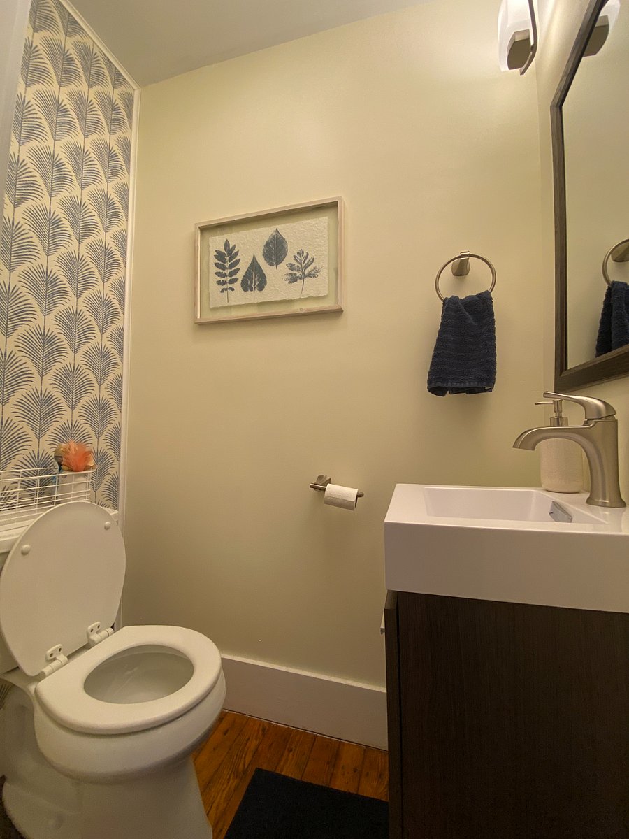 First floor powder room.