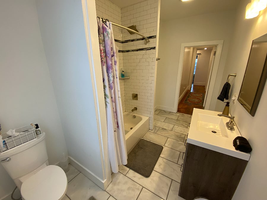 Second full bath on second floor.