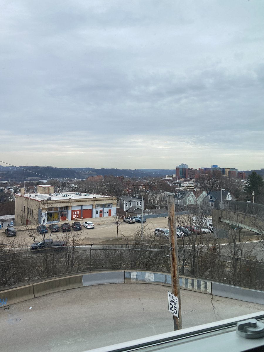 View from upstairs front windows over Bloomfield to Children's Hospital.