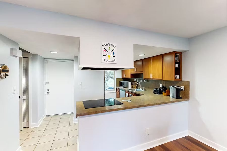 Kitchen view from living room