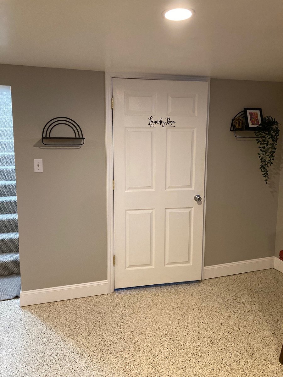 Door to shared laundry room.