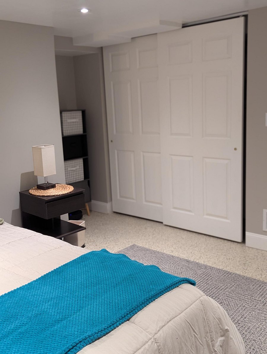 Bedroom double closet.