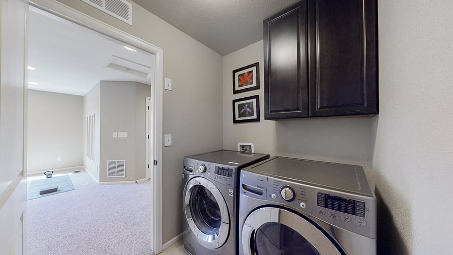 Upstairs washer and dryer