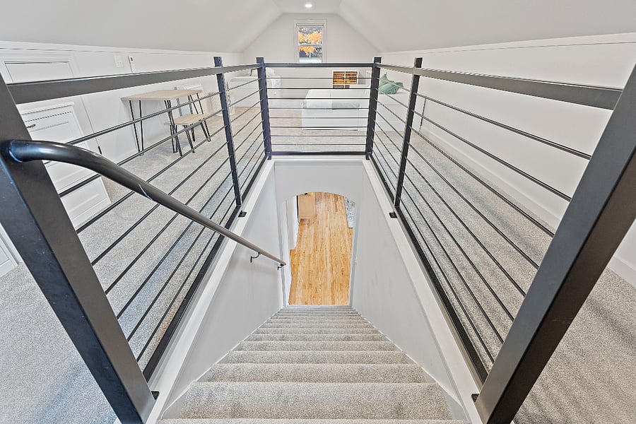 Stairway from bonus room to main living area