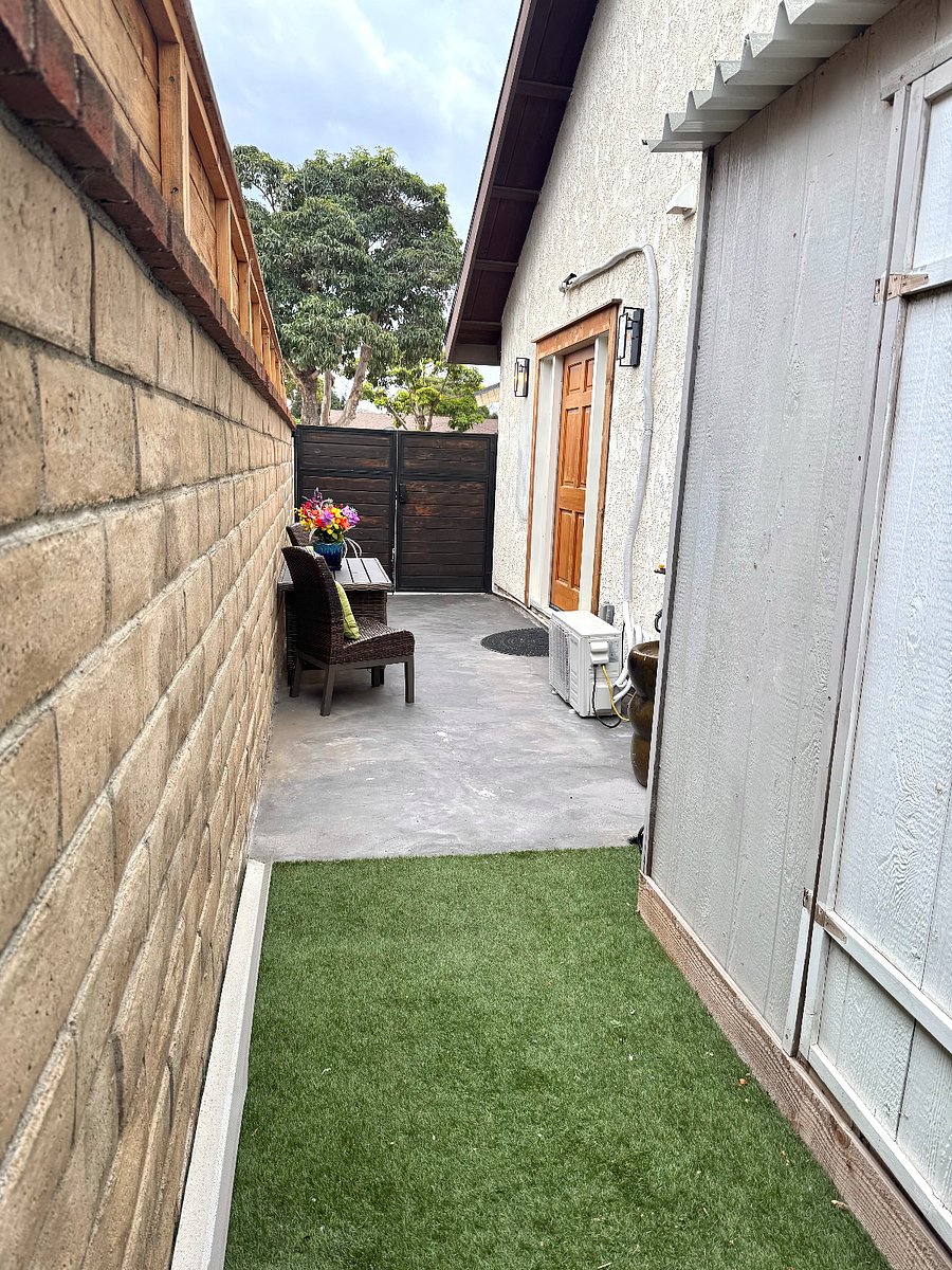 Patio and Pet Relief Area
