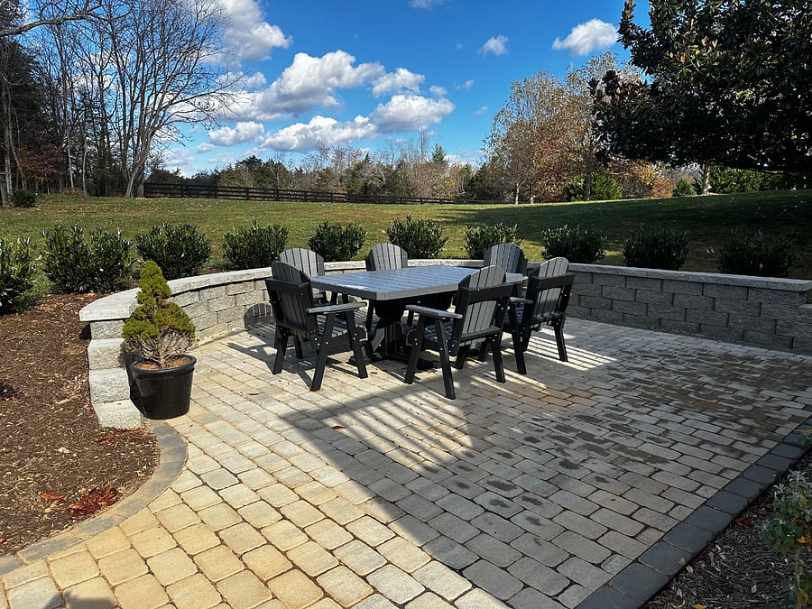 Outside patio dining area.