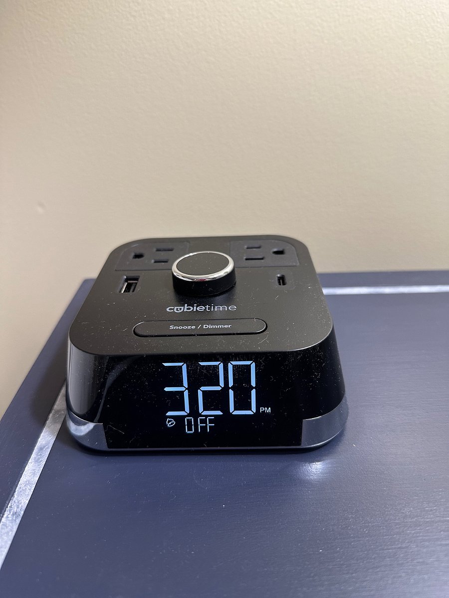In the master bedroom to recharge your devices!