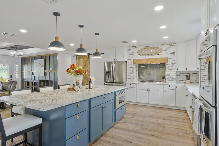 Chef's kitchen, or for someone who wants to be a chef and have a large kitchen to spread out and try new recipes!