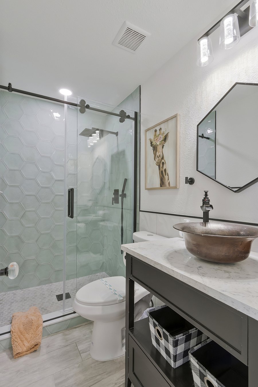 3rd guest bathroom with walk in shower