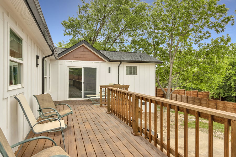 back deck on home 