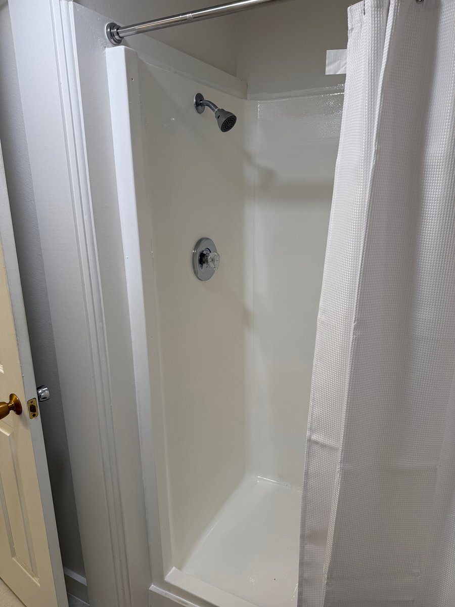 Walk in shower in master bathroom