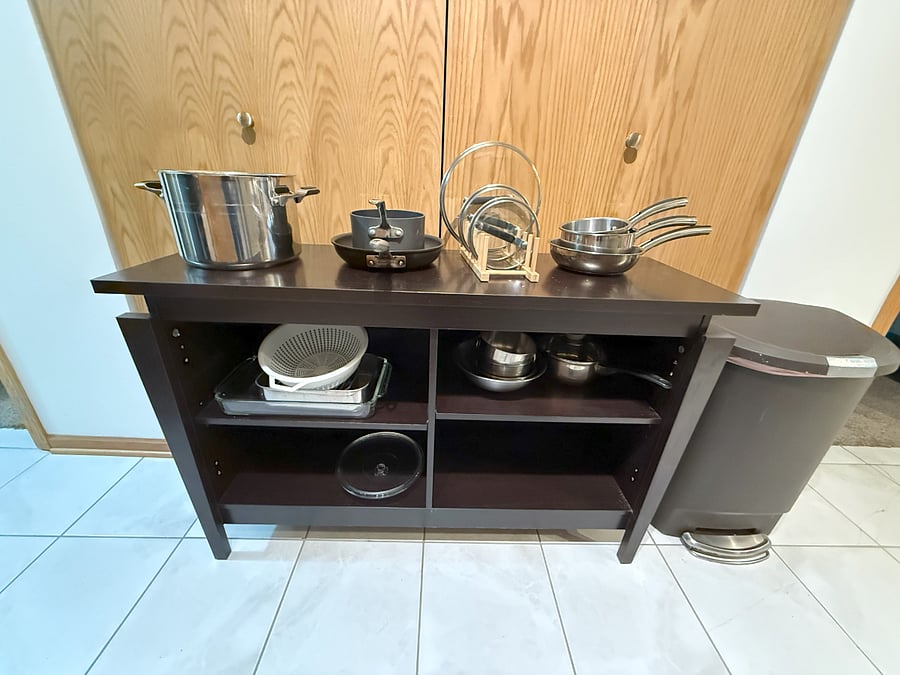 Full set of pots and pans