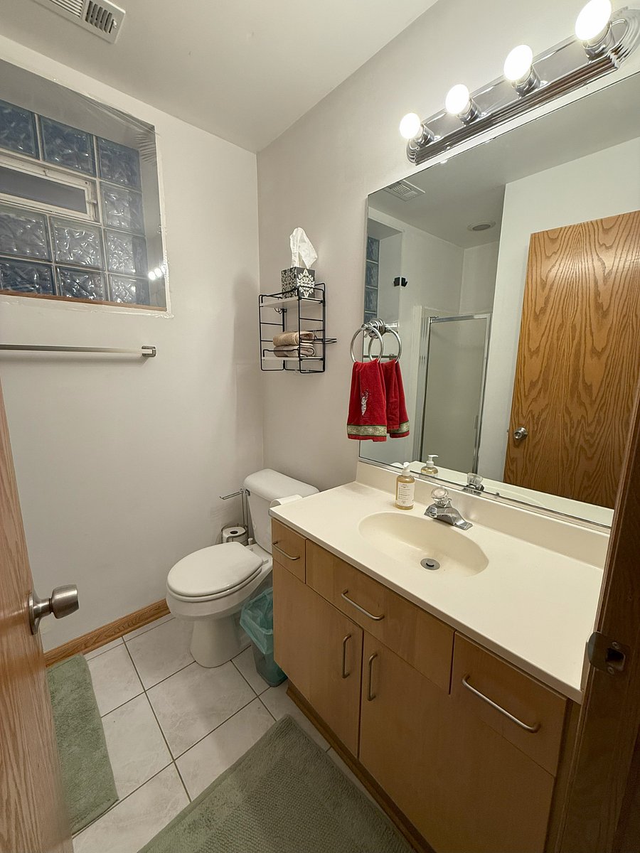 Hallway bathroom